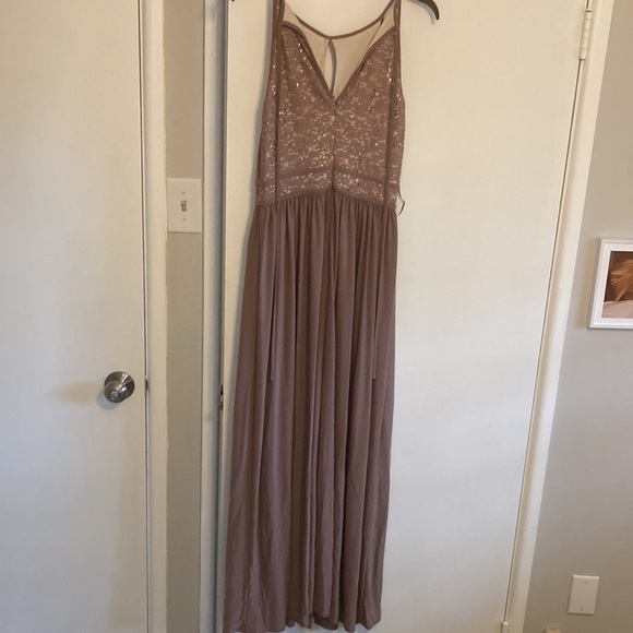 Mauve/Grey formal Nightway dress - Picture 2 of 9